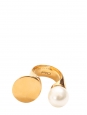 Bague DARCEY en laiton doré et perle Swarovski Prix boutique 288€ Taille 52