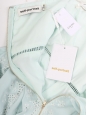 Robe midi cintrée en dentelle bleu clair à fines bretelles Prix public 540€ Taille XS/S