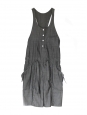 Dark grey cotton playsuit NEW Retail price €1000 Size 36/38