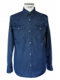 Dark blue denim men's shirt NEW Retail price 180€ Size M