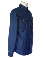 Dark blue denim men's shirt NEW Retail price 180€ Size M