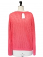 DES PETITS HAUTS bright pink heavy knit sweater NEW Size 38