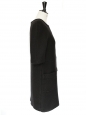 Robe manches 3/4 en laine noire Px boutique 1100€ Taille M