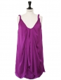 Prune purple strap cocktail dress Retail price $385 Size 36/38