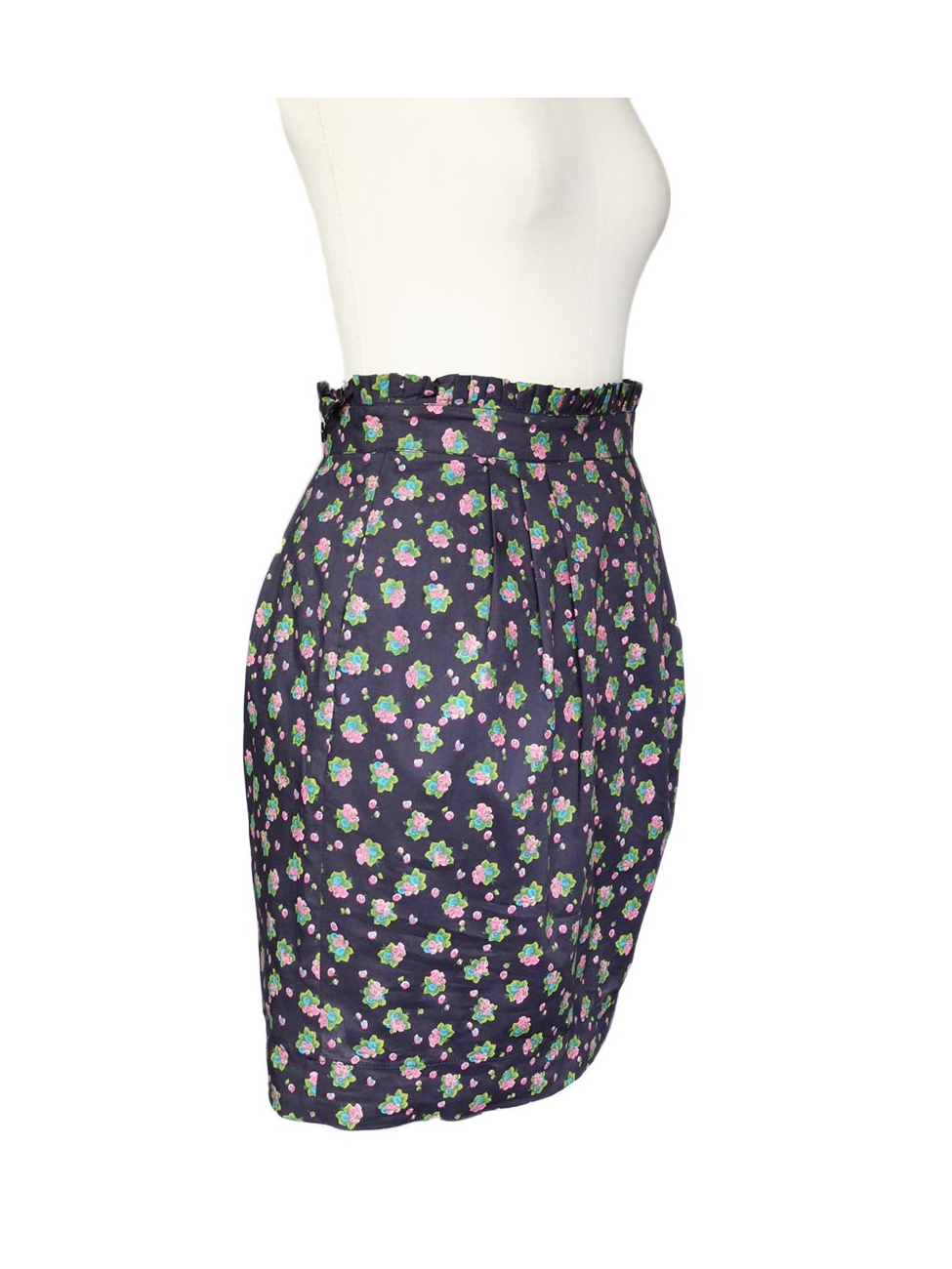 Jupe ASOS Neuve Avec étiquette - Coton Fleuri Multicolore, Taille M, Coupe A-Line, Longueur Genou