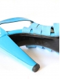 Bright blue high heel patent leather sandals Retail price 750€ SIze 40