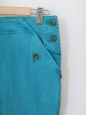 Mini jupe en jean bleu turquoise Taille 36