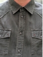 Khaki green cotton long sleeves shirt Size M