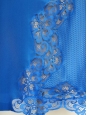 Electric blue Blue Joan silk crepe-de-chine and lace dress Retail price $2300 Size 40