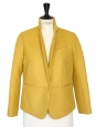 Mustard yellow wool blazer jacket NEW Retail price 430€ Size 38