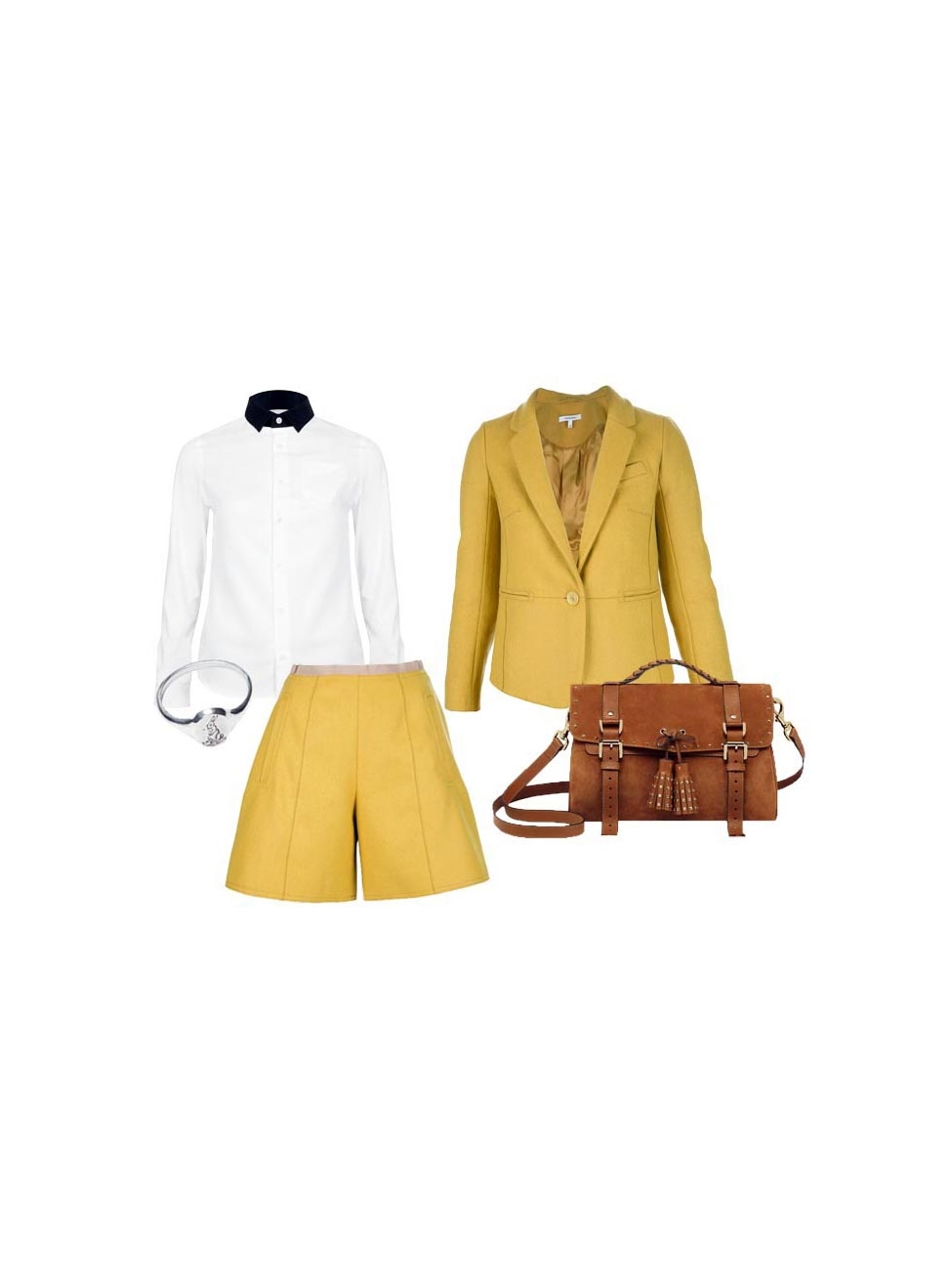 Wool jacket Louis Feraud Yellow size 40 FR in Wool - 26338160