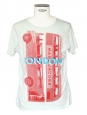 Light water green "London" printed men's t-shirt Size M