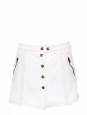 White denim mini skirt Retail price €350 Size 40