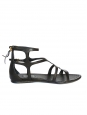 Sandales gladiator en cuir noir Px boutique 550€ Taille 40