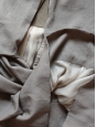 Robe bustier en laine, soie et coton vert kaki clair Px boutique 1000€ Size 36