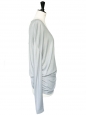 Robe pull en cachemire et soie gris bleu Px boutique 450€  Taille 38/40