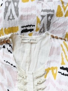 Short sleeves ethnic print cotton dress Size 34/36