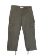 Pantalon en coton kaki style treillis militaire Taille 36
