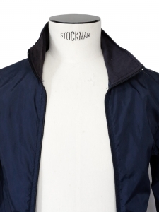 Navy blue nylon windbreaker jacket Size XS