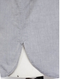 Chemise manches courtes en coton gris clair Px boutique 130€ Taille M 