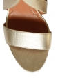 Sandales à talons en cuir mordoré NEUVES Px boutique 600€ Taille 38