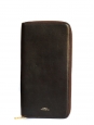 Dark brown calfskin leather long wallet Retail price €220 NEW