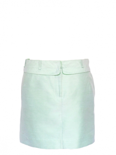 Water green cotton and silk skirt Retail price €250 Size 38