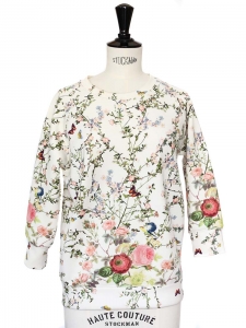 ROSEANNA JAMES Floral print neoprene jumper Retail price €280 Size 38