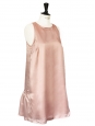 TARA JARMOn Antique pink viscose satin sleeveless dress Retail price €220 Size 38
