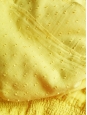 Jupe courte en coton plumetis jaune canari Taille 38/40