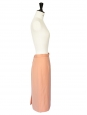 Jupe crayon UNGARO taille haute en laine rose saumon Taille 34