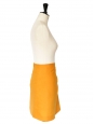 Jupe tulipe en soie et laine jaune doré Px boutique 650€ Taille 34/36