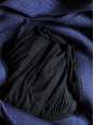 Robe sans manches en lin et cachemire bleu marine et soie noire Px boutique 1500€ Taille 38