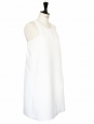 Robe trapèze sans manche col rond blanc ivoire Px boutique 750€ Taille 36