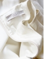 Robe trapèze sans manche col rond blanc ivoire Px boutique 750€ Taille 36