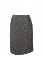 Black and white virgin wool tweed high waisted skirt Retail price €200 Size 38 