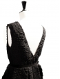 Robe de cocktail cintrée sans manche en soie et laine noire Px boutique 1600€ Taille 38 