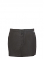 Dark khaki green wool and cotton mini skirt Retail price €500 Size 36/38