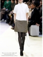 Mini jupe en laine et coton kaki foncé Px boutique 500€ Taille 36/38