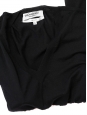 Pull corset col V en laine fine noire Px boutique 450€ Taille 34/36