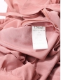 Top débardeur à fines bretelles babydoll en soie rose Px boutique 880€ Taille 34