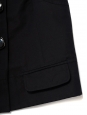 Top sans manches à boutons en lin noir Px boutique 900€ Taille 