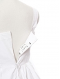 Top débardeur peplum à bretelles larges en coton blanc Px boutique 350€ Taille 34 