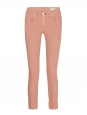 Peach pink mid-rise cropped skinny slim fit jeans Retail price €160 Size 34/36