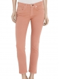 Jean skinny slim fit en coton stretch rose pêche Px boutique 160€ Taille 34/36