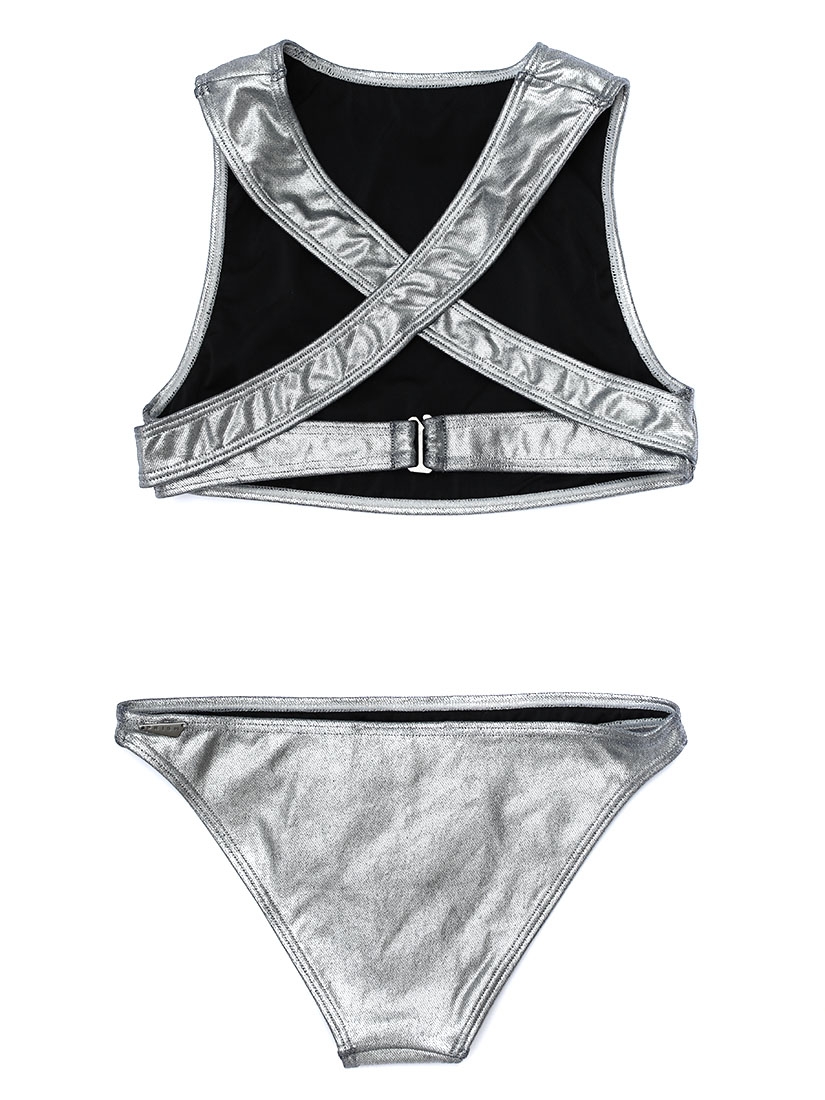 Two-piece swimsuit Louis Vuitton Grey size 38 FR in Polyamide - 32553923