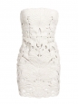 White cut-out strapless mini dress Retail price €2360 Size 36/38