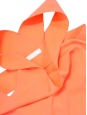 Débardeur bretelles larges en soie orange fluo Px boutique 350€ Taille 40