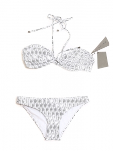 Black and white striped VENICE BEACH and SHIKOKU bikini swimsuit NEW Retail price €213 Size XS