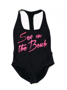 Black and pink SEX ON THE BEACH racerback swimsuit Retail price €175 Size 36